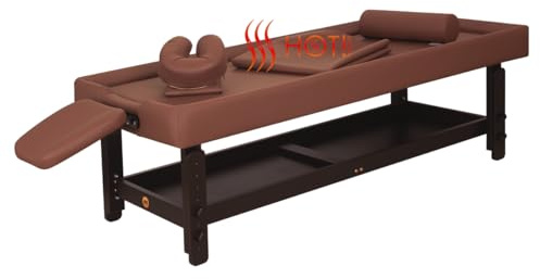 Professionelle, Elegante Massageliege mit Heizsystem für Ayurveda Veda Selene HOT!Zone mit strapazierfähiger, ölbeständiger und leicht zu reinigender DuraOil-Polsterung