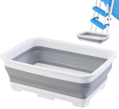 Ihdjasg Bac à laver les pieds pour piscine - Bac portable - Pour nettoyer les pieds dans la piscine - Pour l'extérieur, le jardin, le camping