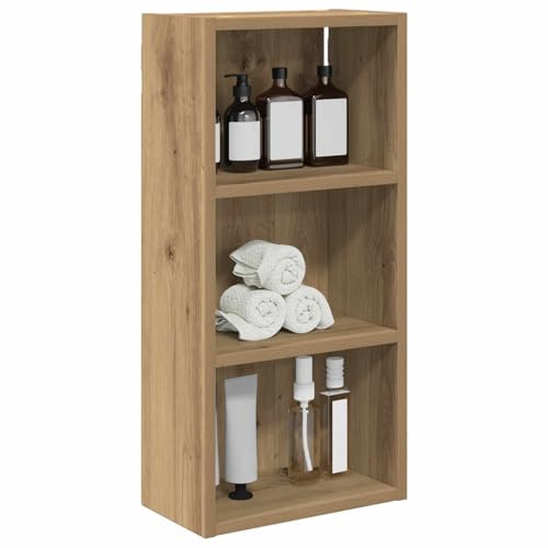 vidaXL Badezimmer-Wandschrank Kunsthandwerk Eiche 30 x 16 x 62,5 cm