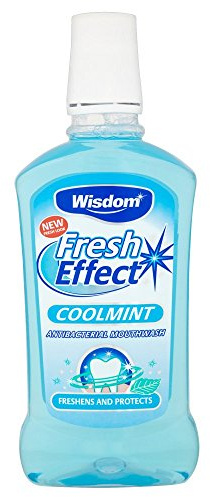 Wisdom Fresh Effect Coolmint Antibacterial Mouthwash, 500ml