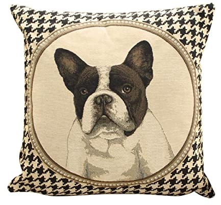 Mars & More Gobelin Kissen beidseitig mit französischer Bulldogge,ca. 45 x 45 cm | MM-EVKSPPFB | 8716522019858