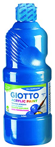 Giotto-533715 Farbe, 500 ml, Témpera, Color Azul Cyan, 25Ml (533715)
