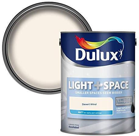 Dulux Light and Space Matt Emulsion Paint, Desert Wind, 5 Liters