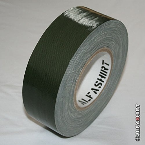 Copytec Original Bundeswehr Panzertape/Klebeband olivgrün/Panzerklebeband - Farbe RAL 6031 Bronzegrün - Extreme Klebekraft / 50m - #12037