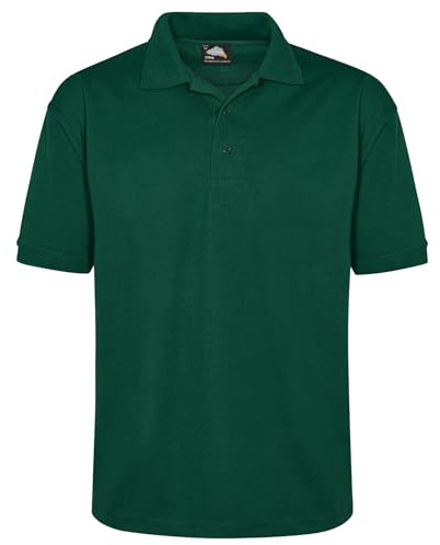 ORN Polo Shirt for Men Adult, Heavyweight Polo T-Shirt for Work & Casual Wear, Hard-Wearing Premium Quality Mens Workwear Poloshirt, 1150-BG, Small Bottle Green