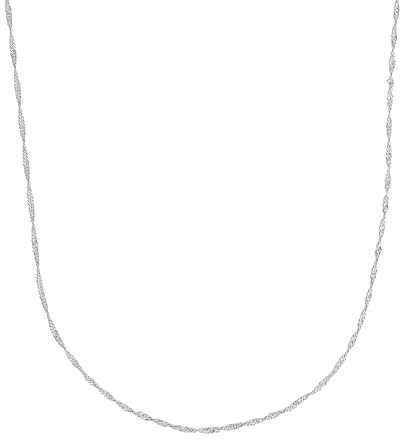 Amor Collier 925 Sterling Silber, 375 Gold Damen Halsschmuck, Silber, Gold, Kommt in Schmuck Geschenk Box