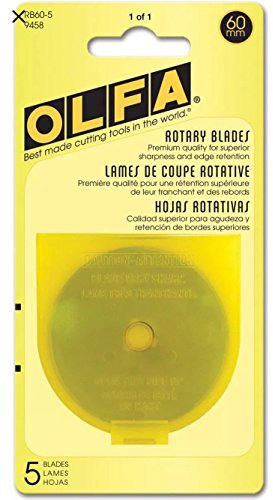 Olfa Lame rotative recharge (5 par paquet) – 60 millimètres