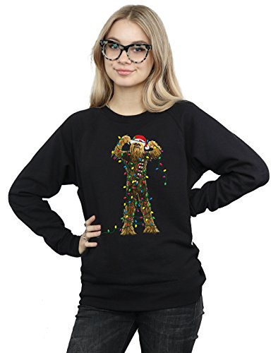 Star Wars Women's Chewbacca Christmas Lights Sweatshirt