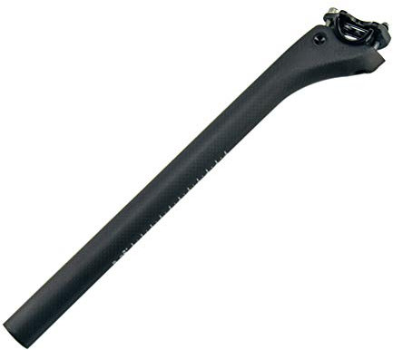 RXL Kohlefaser-MTB-Sattelstütze, versetzt, 31,6 x 350 mm, SL Koristi Schwarz, 3K, matt