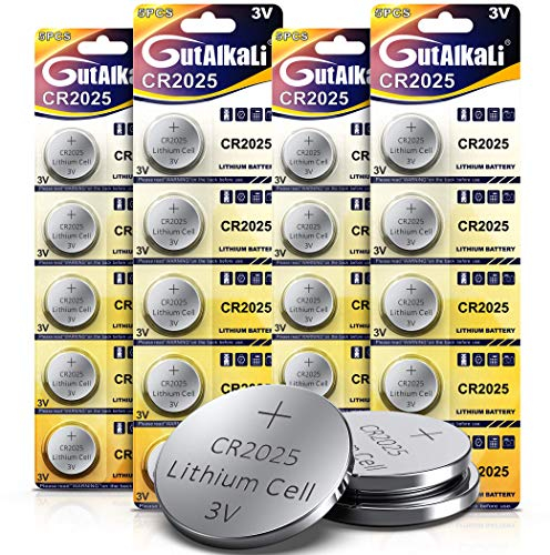 GutAlkaLi 20 Stück CR2025 3V Lithium Knopfzelle Elektro CR 2025 Lithium