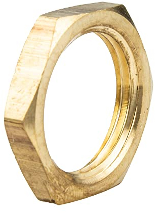 tecuro Contre-écrou avec six pans, filetage intérieur Rp 1/4, laiton nu CW617N