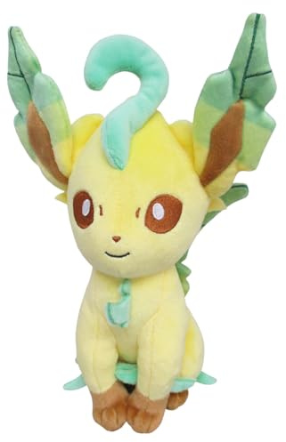 Sanei Pokemon All Star Collection PP123 Leafeon 7 Stuffed Plush