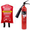 Handlicher CO2-Feuerlöscher 2kg, Brandklasse B - rückstandslos Löschen + Löschdecke 100x100 cm - Brandschutz