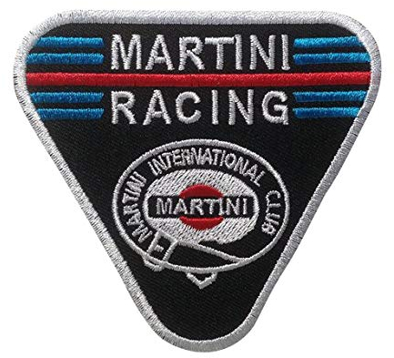 MARTINI Racing T Sports Racing MOTORSPORT Aufnäher Besticktes Patch zum Aufbügeln Applique Souvenir Zubehör