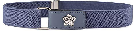 Ladeheid Kinder Gürtel Ohne Schnalle Elastischer Kindergürtel für Jungen und Mädchen 1-6 Jahre 34-65 cm P15G (Jeans/Blume)