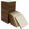 Belle Vous Quadratische Holzplatten zum Basteln Natur (60Stk) – 7,5x7,5cm Holzplättchen Quadratisch Holzschild Blanko Holzstücke – Holz Platten zum Malen, Brandmalerei, DIY, Untersetzer aus Holz