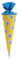 goldbuch 93206 Geschwistertüte 35 cm, Schultüte für Mädchen, Zuckertüte mit Motiv Regenbogenland, Geschenktüte aus Lackkarton mit Filzverschluss, zur Einschulung und Schulanfang, ca. 35 x 11,5 cm