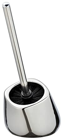 WENKO Toilettenbürste Biot Chrom, Silber Glänzend, 33 x 13 x 26 cm