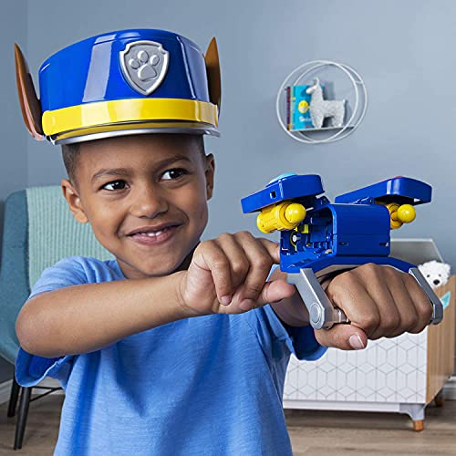 PAW PATROL Be the Hero Marshall Rollenspiel-Set mit Mütze und Handgelenkwerfer, für Kinder ab 3 Jahren blau