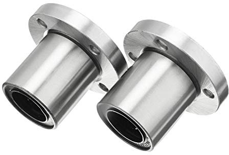 TopHomer Flanschmontiert Linearbewegung Buchse Kugellager, Linearkugellager mit Rundem Flansch für 3D-Drucker oder CNC