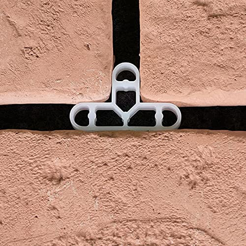 SENENQU 800pcs Tile Spacers 10mm Paving Slabs Spacers T-Shaped Plastic Spacers Tiling Spacers Brick Spacers Joints Hollow Structure for Floor Wall Tiler Garden Slabs Brick