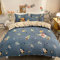 Yaofeiou Universum Bettwäsche 135x200 Kinder Bettwäsche Weltall Planeten Astronaut Rakete Bettwäsche Jungen Bettbezug Baumwolle Weiß Blau Wendebettwäsche Deckenbezug und Kissenbezug 80x80 Einzelbett