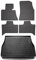 Fußmatten & Kofferraumwanne Set kompatibel mit BMW X5 E53 1999-2006 Gummi Schwarz TPE 5X