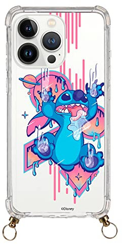 Official Stitch Babas iPhone 13 Pro Case Transparent Pendant to Protect Your Mobile Phone. Choose the Case Type You Like Best with Official Disney License