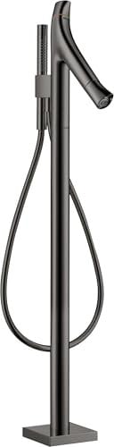 hansgrohe AXOR Starck Organic Wannenthermostat bodenstehend, 2 Verbraucher, 12016330, Farbe: Polished Black Chrome