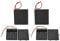 Raogoodcx 6V AA Battery Holder Bundle ，4X 1.5V AA Battery Holder Case with Wire Leads and ON/Off Switch (4 Pack)