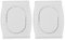 KICHOUSE 2pcs Food Safety Holder Finger Protector for Mandoline Cutting White Food Safety Guard for Vegetables Cheese and Fruits