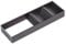 EMUCA - Organizadores de cajones, Organizador cajón baño y Cocina, Separadores de cajones, 150x470 mm, Gris Antracita, Acero y Madera