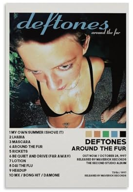 EVMILA Poster Deftones Around The Fell, dekoratives Gemälde, Leinwand, Wandposter und Kunstdruck, modernes Familienschlafzimmer, Dekoration, Poster, 20 x 30 cm