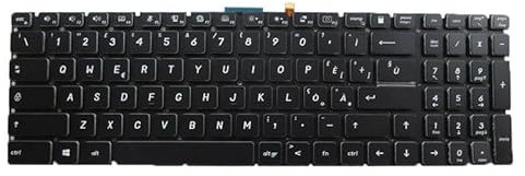 Tastiera Retroilluminata per Laptop per MSI Creator 17-A10 Creator 17 A10SD A10SE A10SF A10SFS A10SGS MS-17G3 Italia IT Nero Nuovo