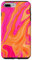 iPhone 7 Plus/8 Plus Pink & Orange Marble-like Preppy Liquid Swirl Trendy Pattern Case