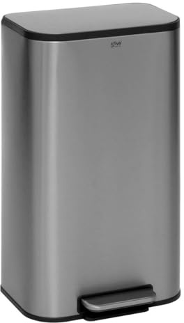 5five - poubelle en inox finition mat 30l