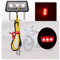 SIGANDG LED Motorcycle License Plate Light, 12 V, 3 SMD-LED-Chip, Mini-Winzig-Lampe, wasserdicht, für alle Modelle von Motorrädern und Quads (Rot)