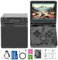 RG35XXSP Consola de juegos portátil RG35XX SP Clamshell Consola de juegos retro con tarjeta TF de 64 G precargada, consola de juegos portátil 5532 con pantalla de 3.5 pulgadas, batería de 3300 mAh,