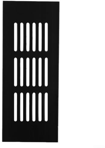 Oniissy 60mm Aluminium Ventilation Cover, Ensures Long Lasting Performance,Air Vent Cover - Aluminium Ventilation Grille,Furniture Grill for Door, Wardrobe, Radiator(60x200mm)