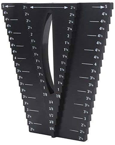 ZJchao Herramienta de Marcado de Líneas para Carpintería, Buscador de Línea Central, Fabricado en ABS, Miniatura Ligera para Transporte Fácil, Ideal para Formas Redondas u Ovaladas