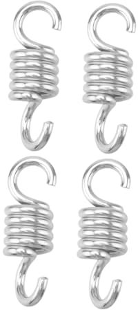 CANIGHT 4pcs Swing Chair Spring Metal Hammock Spring Fixing Tool for Porch Tent and Outdoor Use Low Noise and Resistant Essential Accessory for Hammocks and Sandbags
