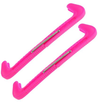 lafomukea 1 Paar Kufenschoner für Eishockeyschlittschuhe, Kufenschoner Eiskunstlauf, Pflaumenrosa Kufenschoner Schlittschuhe, Eiskunstlauf Zubehör für Die Meisten Schlittschuhgrößen