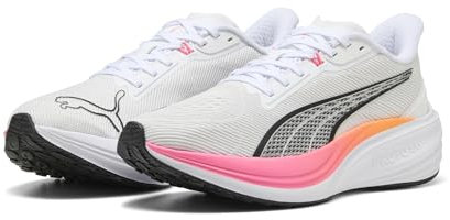 PUMA Erwachsene Darter Pro Laufschuhe 46 White Sun Struck Heat Fire Pink Orange