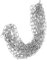 CLISPEED Versatile Parking Chain 2 Inches Link 25 Ft Silver Iron Safety Chain for Garden Fence