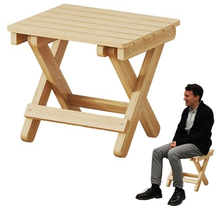 Marchepied - Tabouret pliable, marchepied portable en bois | Marchepied pliable léger, repose-pieds pliable robuste pour la randonnée en plein air, la pêche, le camping escabeau compact