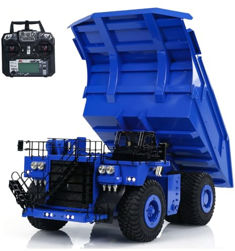 TOUCAN RC HOBBY Metal 793D RC Hydraulischer Bergbau-LKW 1:20 Ferngesteuerter Kipper Kipper Auto Modell ab 14 Jahren