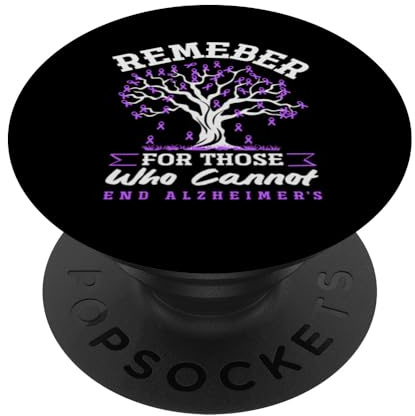 Unterstützung bei der Aufklärung über Alzheimer Denken Sie an diejenigen, die das Nicht können PopSockets Klebender PopGrip