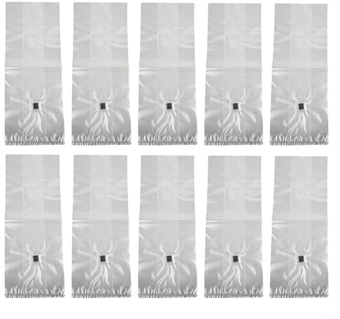 10 Pack Mushroom Grow Bags for Home Cultivation, PP Material with Moisture Retention, Optimal for Mycelial Development in Monotubs and Various Setups(15×50)