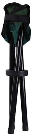 Uqezagpa Dreibeinhocker, tragbarer Sitz, Dreibein-Stuhl für Grillen, Reisen, Outdoor-Aktivitäten, Garten, Nutzung, Höhe 30,5 cm, faltbar, 3 Beine, Outdoor