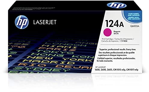 HP 124A (Q6003A) Rot Original Toner für HP Color Laserjet 2600, 2605, 1600, CM1016, CM1017